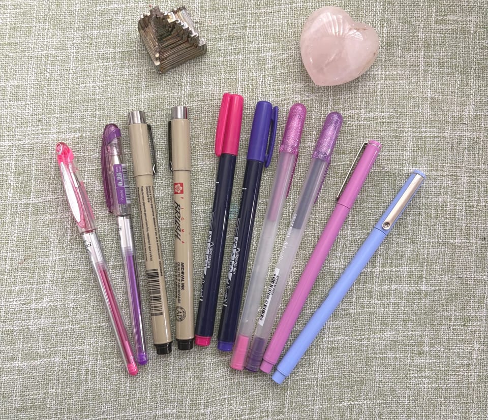 My Favorite Journaling Pens (From a Mark-Curious Perspective)