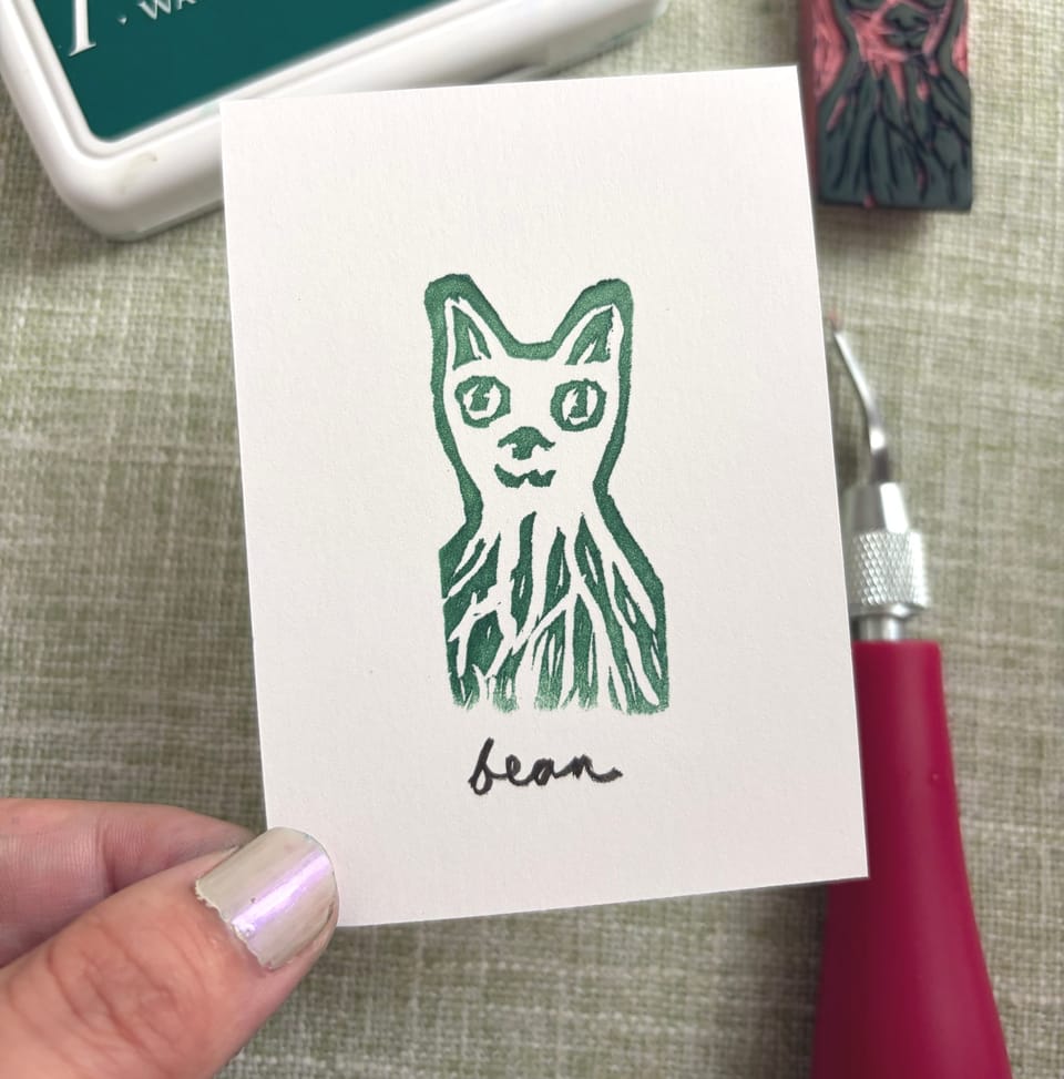 The Day My Cat Bean Became a Stamp